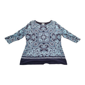 Charter Club Women's Blouse Blues XXL